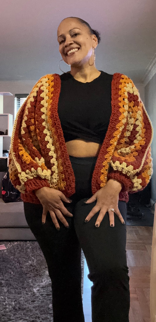 El Cafecito Hexi Cardigan